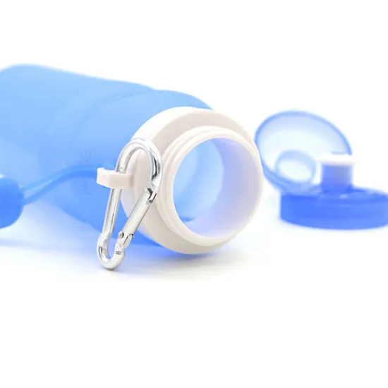 600ml Outdoor Sports Supplies Convenient Travel Anti-scalding Insulated Silicone Folding Portable Water Bottle