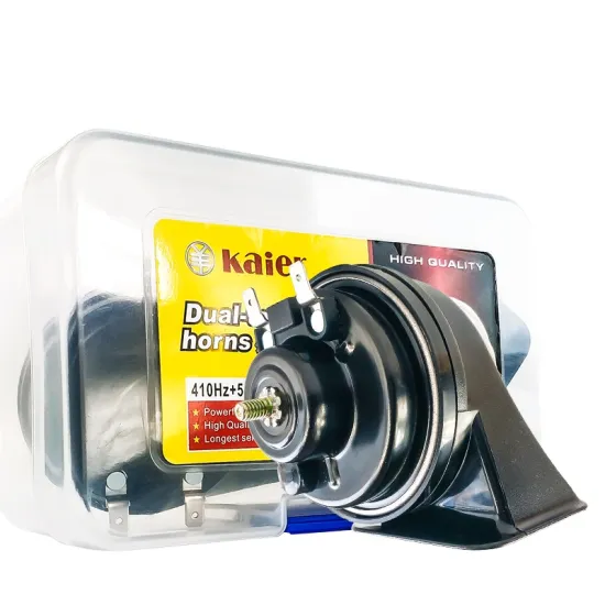 Electric Auto Snail Horn for 12V/24V Vehicles - 118DB Loud Horn for Motorcycle and Car