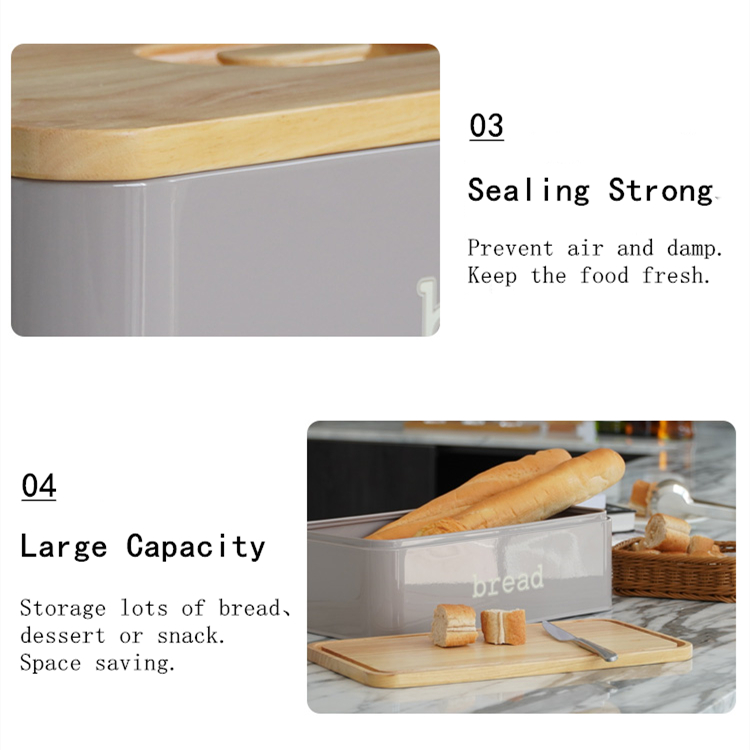 steel airtight bread container