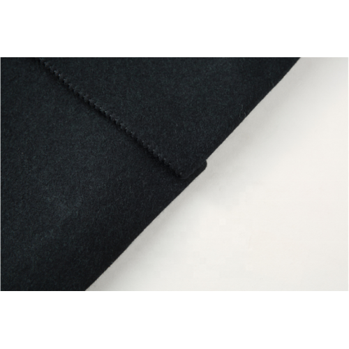 Best Value Men's Wool Coat with Sheep Fur Buttons