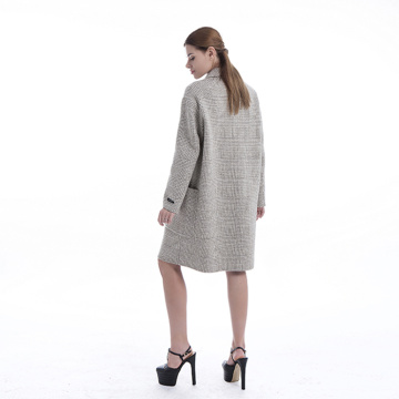 Sobretudo de cashmere elegante de inverno