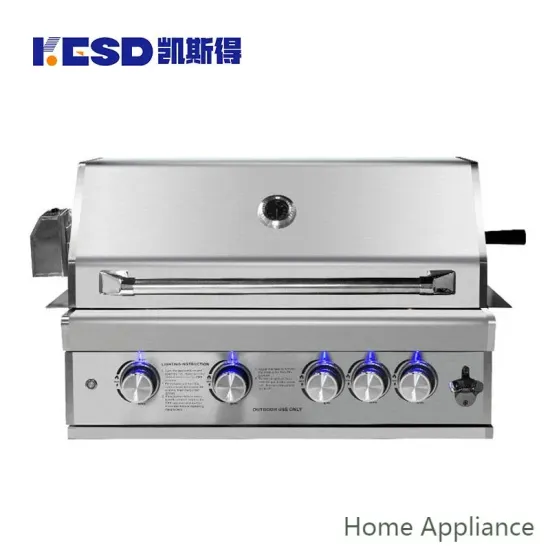 Outdoor Garden Built in 304# Stainless Steel Charcoal Gas Infrared Gas BBQ Grill