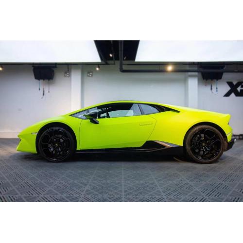 Ultimate Flat Yellow Lime Car Vinyl Wrap