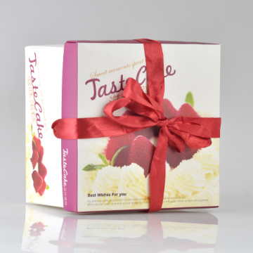Big Cake Boxes With Ribbon Tie
