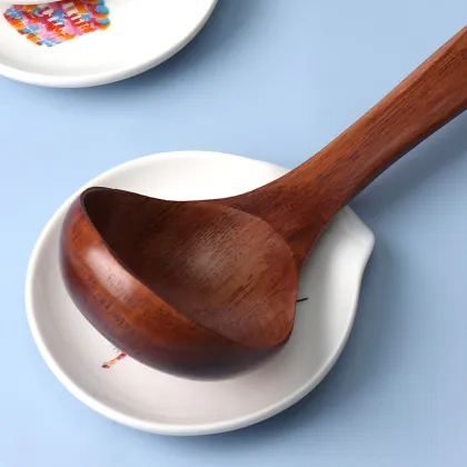 Ceramic Spoon Rest - Modern Farmhouse Decorative Kitchen Spoon Holder