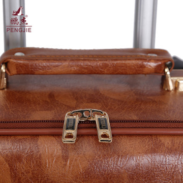 New Design Cheap Pu Leather Vantage Elegance Luggage