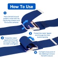 Senior Navy Metal Buckle Gait Belt