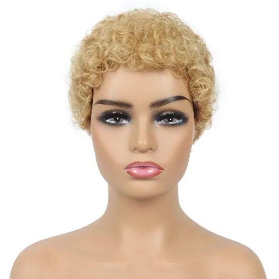Short Bob Wig With Bangs Pixie Cut Brazilian Human Hair Wigs Remy Full Manchine Cheap Natural Black Brown Wigs For Women