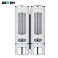 Double Liquid Shampoo Shower Gel Wall Mount Hand Soap Dispenser