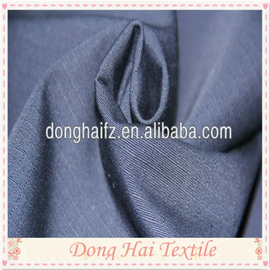 Best quality black blue plaid fabric textile