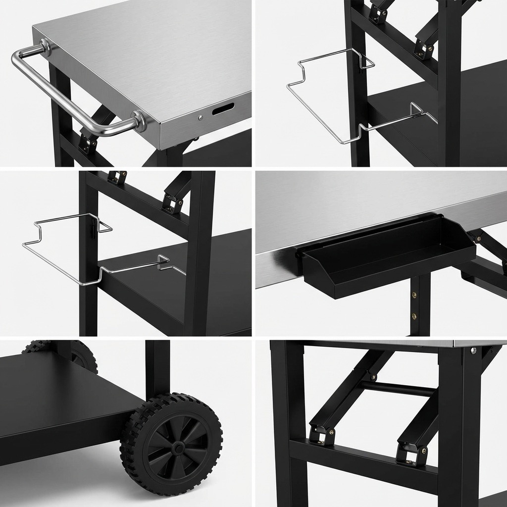 Outdoor Grill Cart