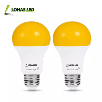 Warm Yellow 2000K Amber LED Light Bulb with Auto On/Off Sensor for Indoor/Outdoor Use