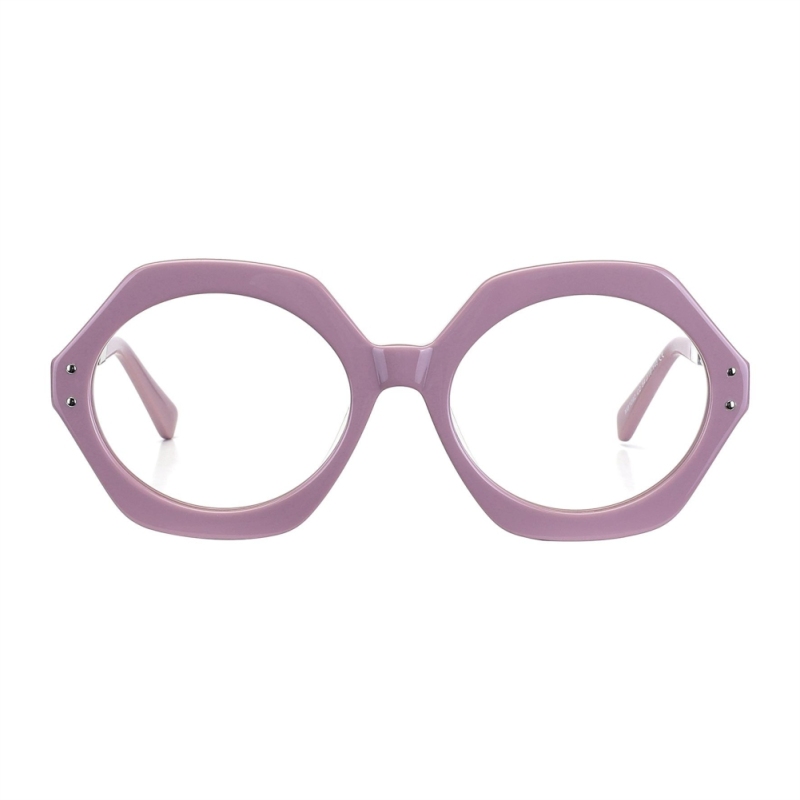 Belieye Trendy Geometric Acetate Eyeglasses Frames
