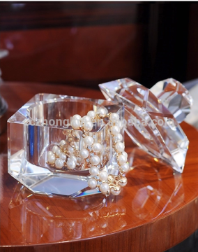 Transparent Crystal Gift Crystal Casket for Home Decoration