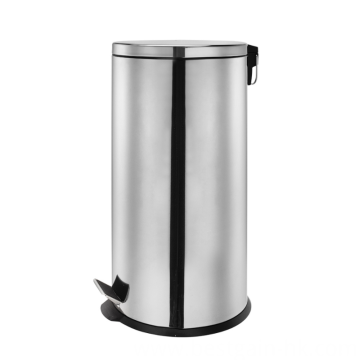 Standard stainless steel pedal trash can