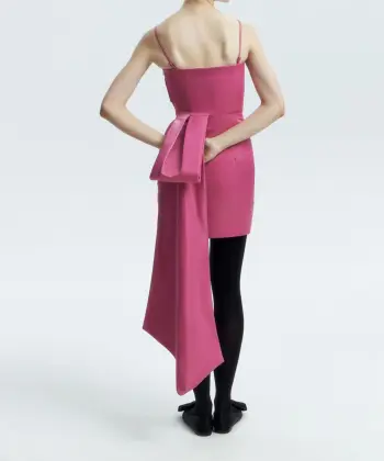 Waist and Tail Strap Short Skirt