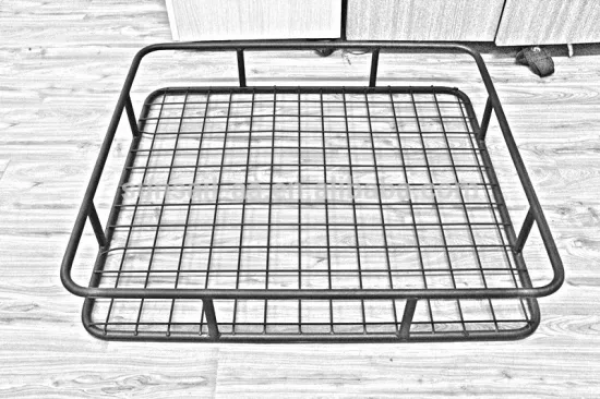 steel car roof basket luggage box roof tray flodable