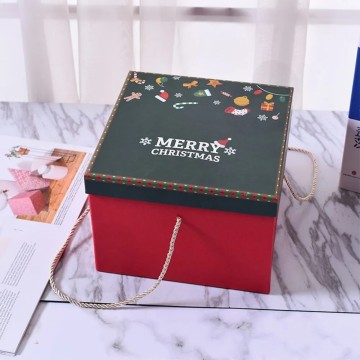 luxury cardboard navy christmas gift packing box