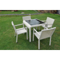 Panlabas / Hardin SGS PE rattan Dining Set Muwebles