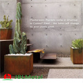 Rectangular Metal Planter Corten Steel Flower Pot