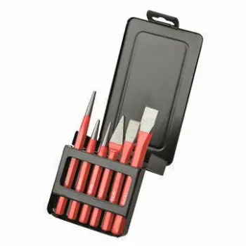 6-piece Chisel and Punch Set, Longer Life and Heat Treated