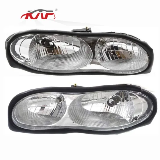 Chrome Car Headlights Headlamps GM2503211 GM2502211 Replacement for Chevrolet Camaro 1998-2002