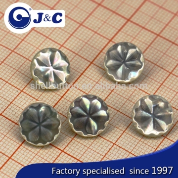 bespoke high quality white mother of pearl shell button for coat