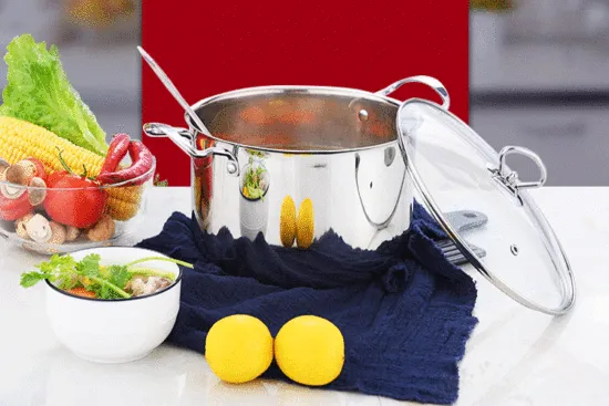Stainless Steel Soup Pot Single Bottom Steel Handle