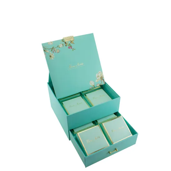 Luxury Cardboard Paper Double Layer Mooncake Gift Box