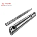 Bimetallic Parallel Twin Screw at Barrel na may Inner Sleeve Para sa PVC Pipe Profile Sheet
