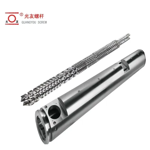 Bimetallic Parallel Twin Screw at Barrel na may Inner Sleeve Para sa PVC Pipe Profile Sheet