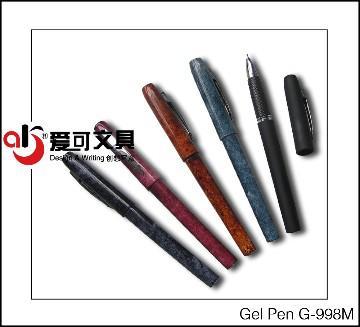 high quality gel ink pen with texture  wrapped