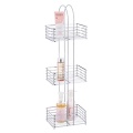 rose gold steel metal wire corner storage rack