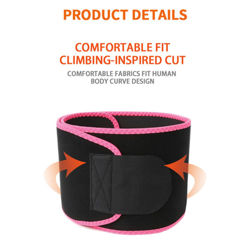 New Custom Logo Compression Adjustable Women Fitness Back Support Belt Tummy Control Sweat Belt Waist Trimmer