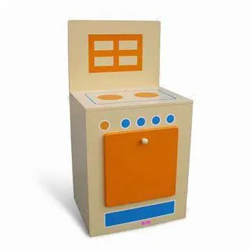 Microwave Oven Toy, Made of Solid Wood or MDF, Measures 40 x 31 x 78cm