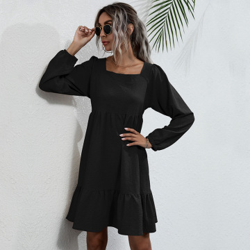 Women's Shirred Ruffle Dresses