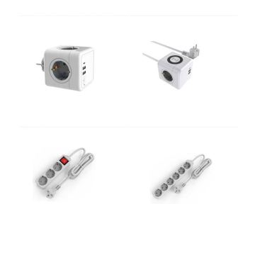 Hot Sales: Smart Plug - US/UK/Wall EU with 4 USB, AC 220V, Compatible with Google Home and Alexa, Tuya Wi-Fi Socket