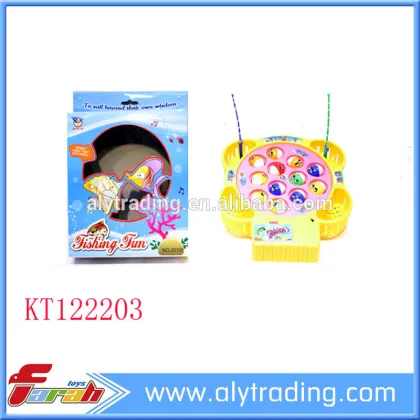 2016 B/O Play Set Magnetic Fishing Game Toys B/O fishing set with music and light