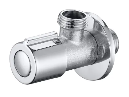 Compression Push Fit Angle Shut Off Water Valve