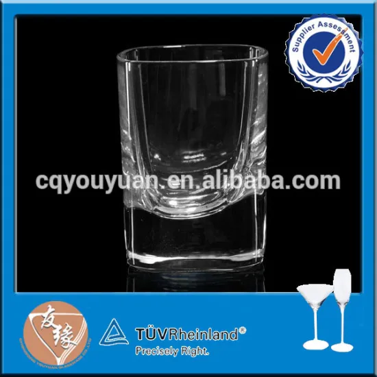 Square shape handmade shot glasses 50ml