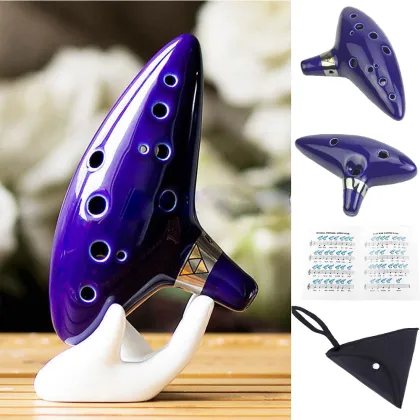 12 Holes Ocarina Alto C Key Flute Ocarina 12 Holes ALTO AC Ocarina Folk Music Instrument fluta ocarina