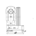 Horizontal / Vertical Installation Elevator Geared Machines