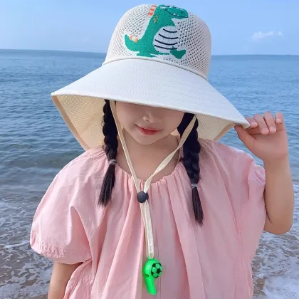 Big Brim Kids Bucket Hat Sun Fishing Cap