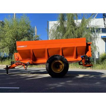 Agricultural fertilizer throwing truck