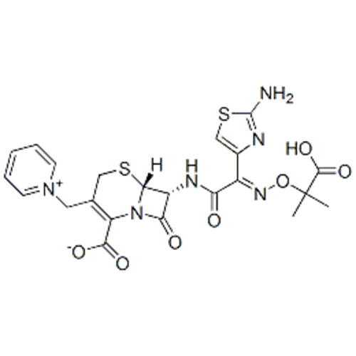 Pirydyni, 1 - [[(6R, 7R) -7 - [[(2Z) - (2-amino-4-tiazolilo) [(1-karboksy-1-metyloetoksy) imino] acetylo] amino] -2-karboksy- 8-okso-5-tia-1-azabicyklo [4.2.0] okt-2-en-3-ylo] metylo] -, sól wewnętrzna, hydrat (1: 5) CAS 78439-06-2