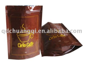 reclosable foil coffee beans packing bag