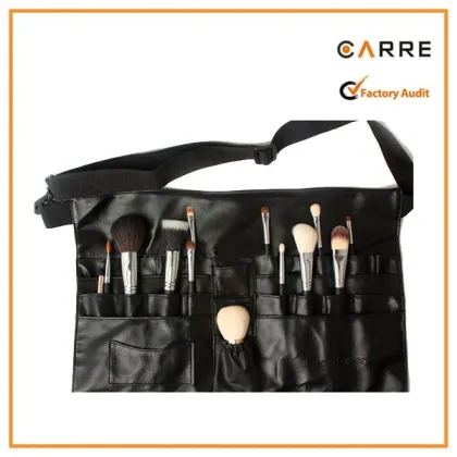 custom make up brush apron faux leather professional makeup brush belt