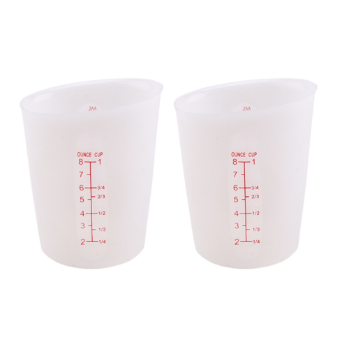 Silicone Mesure Mesure Sign and Verser Mesure tasses