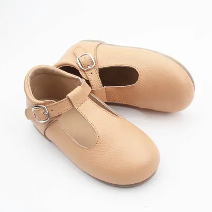 Kids Dress T Bar Kids Children Leather Shoes