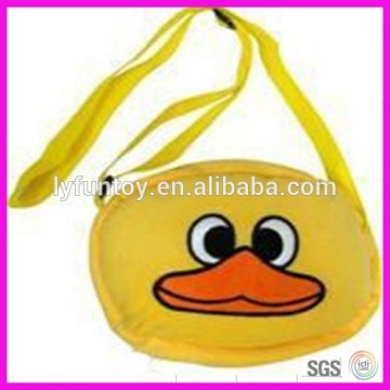 Lovely duck shaped plush toy bag